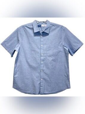 Thereabouts boys short sleeve button down shirt in blue